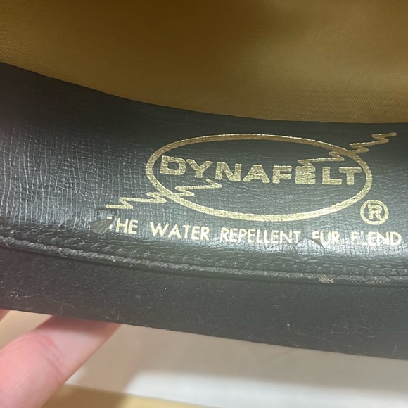 Trail Ridge Black Cowboy Hat 100% Wool Water Repellent Fur Blend Large VTG - Picture 5 of 6